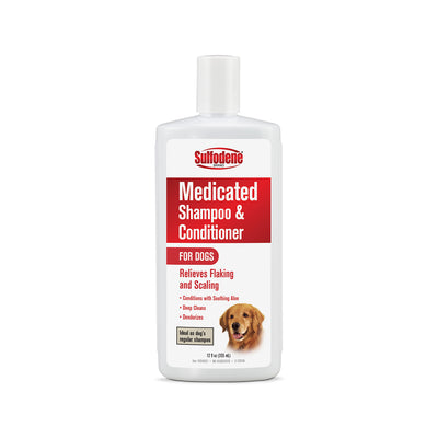 Shampoo y acondicionador medicado anti picazón perro/gatos